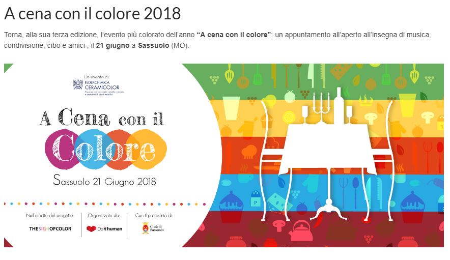 Invito cena colore Invito cena colore